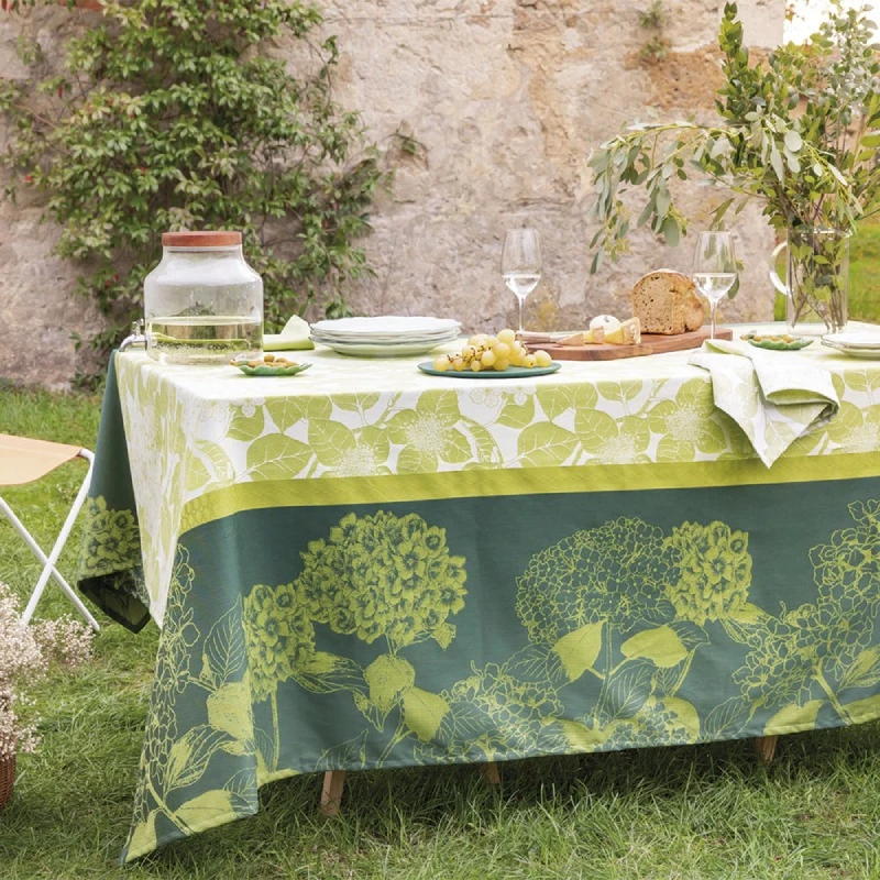 Mille Hortensias Vert Tischdecke