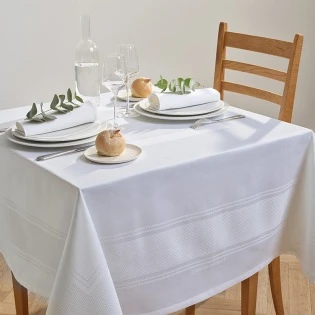 Garnier-Thiebaut Signature Blanc Tischdecke